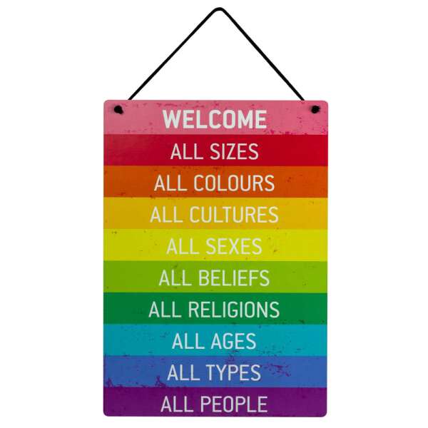 Türschild WELCOME DIN A4