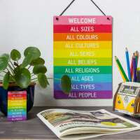 Türschild WELCOME DIN A4