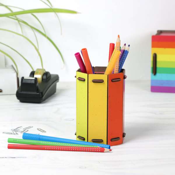 Pen Box octagon Rainbow