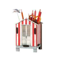 Stiftebox Strandhaus - Rot