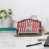 TISSUE-BOX - Beach House red