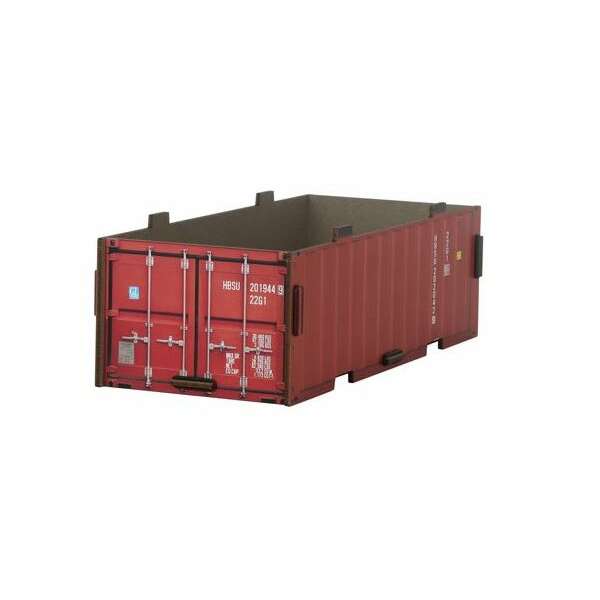 Container stackable box small - dark red
