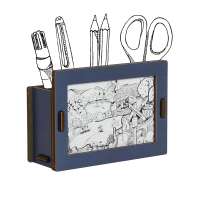 Pen Box Frame - dark blue