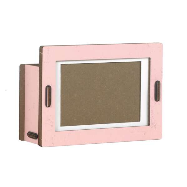 Rahmen-Stiftebox rosa