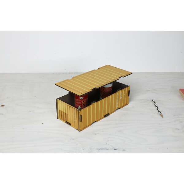 Top-Plate Container Box - yellow