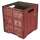 Container Papierkorb rot