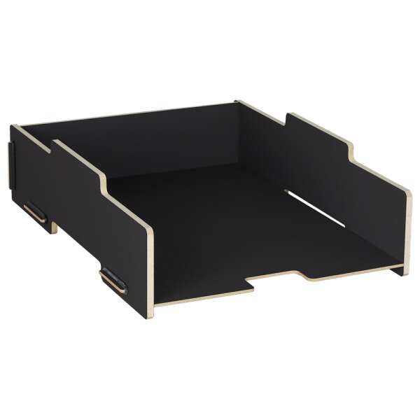 Briefablage stapelbar - Tiefschwarz