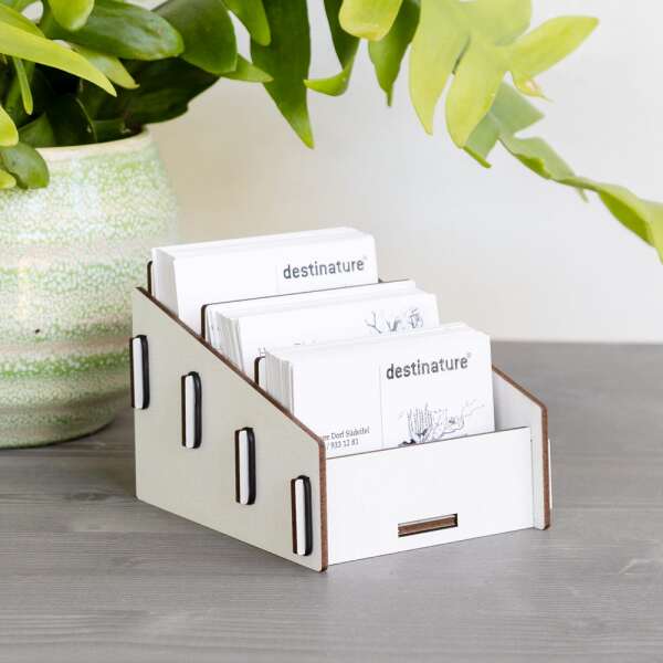 Visitenkartenhalter - 3 Fächer