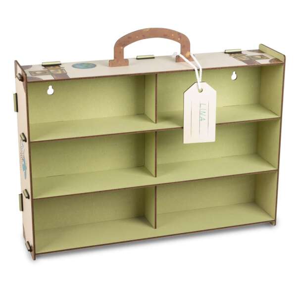 Wandregal Koffer für Tonies - pistaziengrün