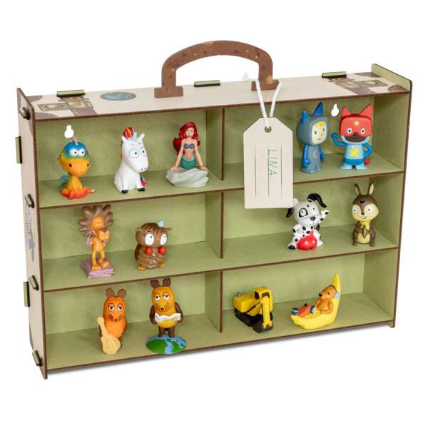 Wandregal Koffer für Tonies - pistaziengrün