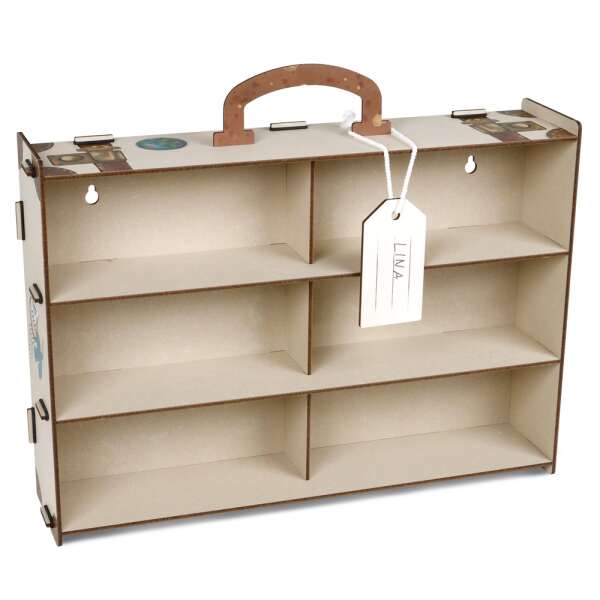 Wall shelf case for Tonies - cream white