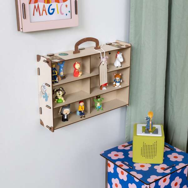 Wall shelf case for Tonies - cream white