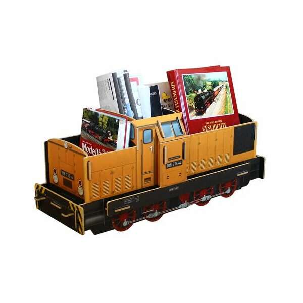 Bücherbox Diesellok V60 Goldbroiler