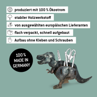 Stiftebox Dino Tyrannosaurus grau