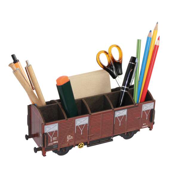 Pen Box Train-trailer brown