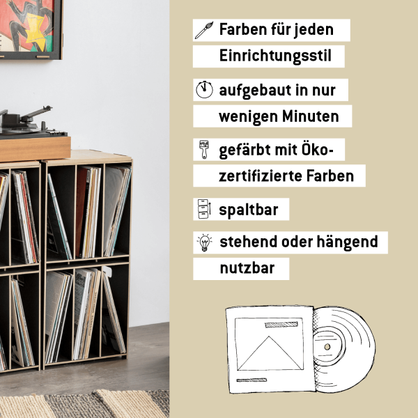 Medienbox LP (stapelbar)