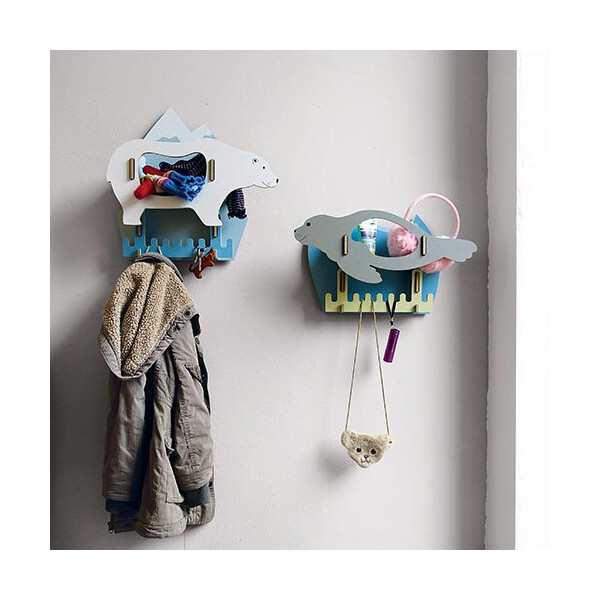 Kindergarderobe Dicke Tiere - Eisbär