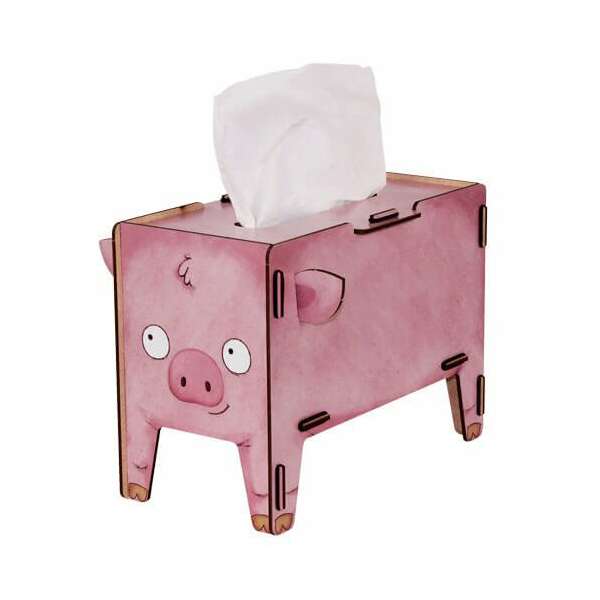 Tissue-Box Vierbeiner Schwein