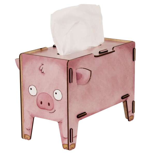 Tissue-Box Vierbeiner Schwein