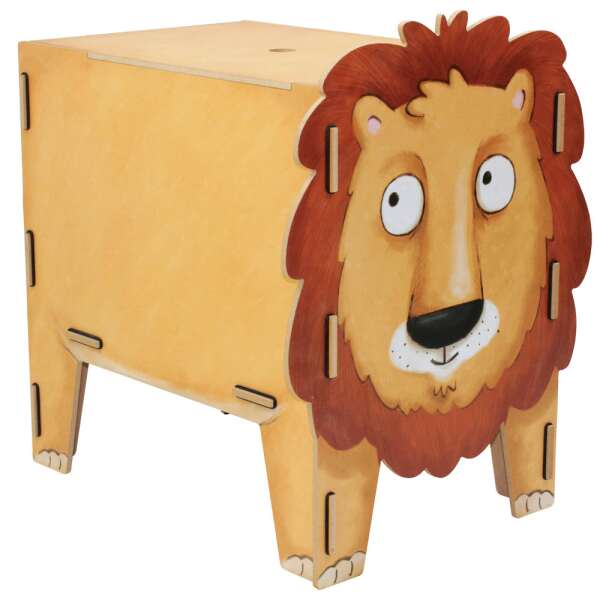 Stool four legged - Lion