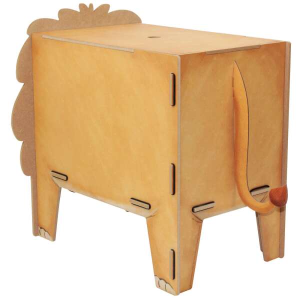 Stool four legged - Lion