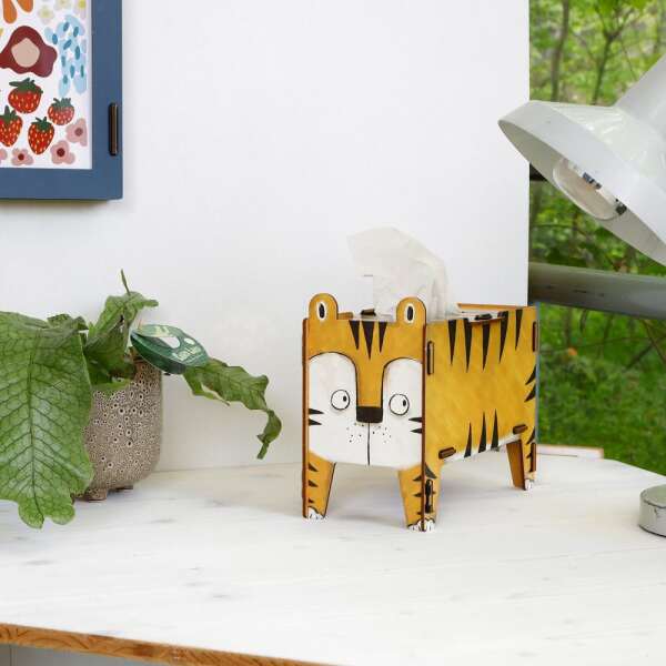Tissue-Box Vierbeiner Tiger