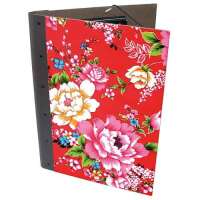 Klemmmappe - Bunte Blumen