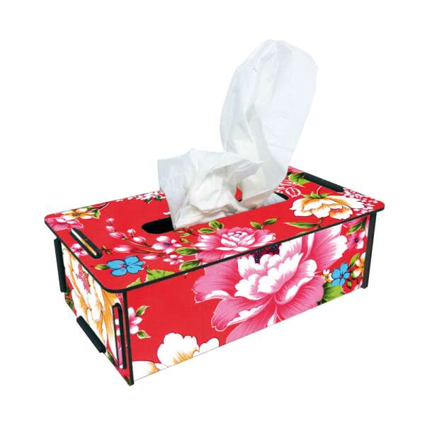 TISSUE-BOX - colorful flowers