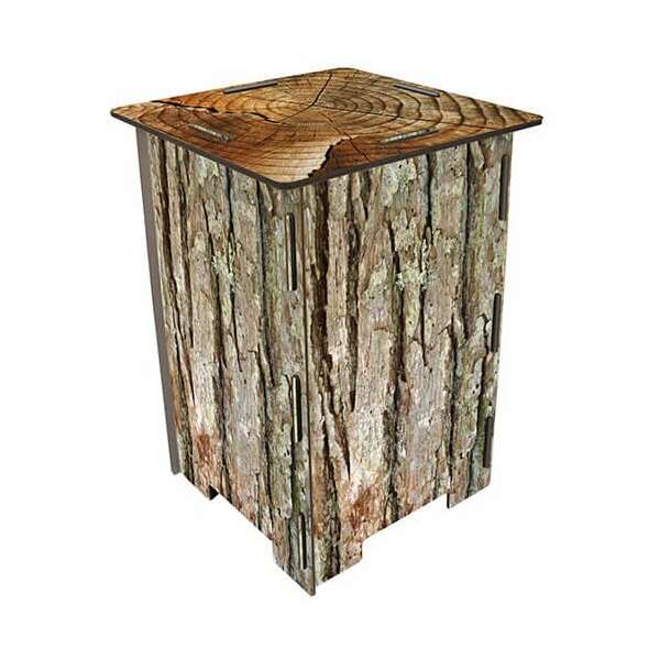 PHOTO STOOL - tree bark