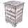 PHOTO STOOL - music notes white