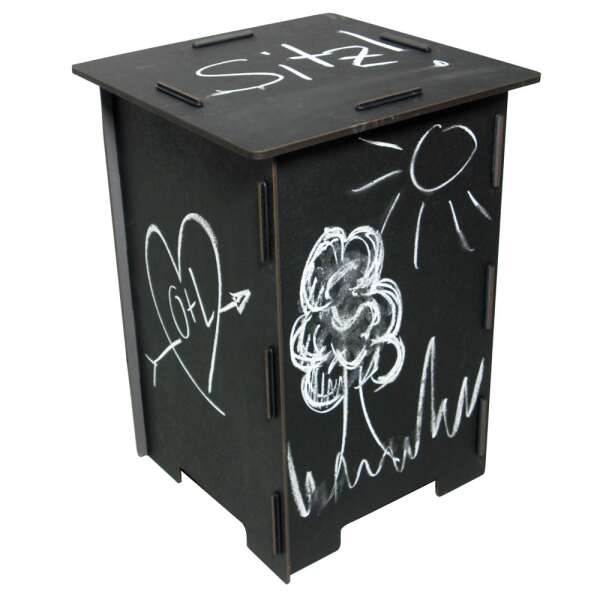 PHOTO STOOL - blackboard paint