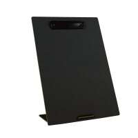 Klemmbrett mit St&uuml;tze/Aufsteller - schwarz