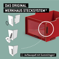 Aufbewahrungsbox mit PET-Fenster | stapelbar