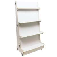 Presentation shelf for rolling | wide | White