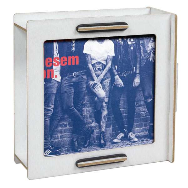 CD-Cover Frame Bilderrahmen - weiß