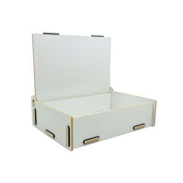 Thekendisplay mit Deckel DIN A4 - natur