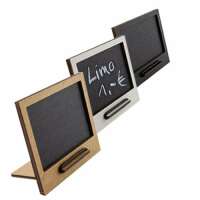 Schild DIN A7 Rahmen/Tafel (2er Pack) - natur