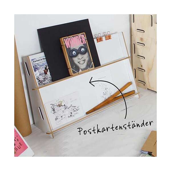 Postkartenständer - tiefschwarz