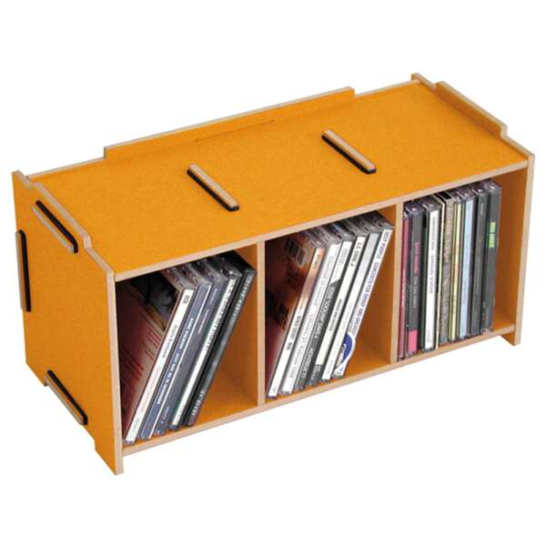 MEDIA BOX CD - golden yellow