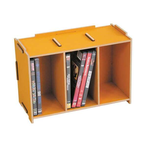 MEDIA BOX DVD - golden yellow