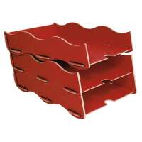 Box 1 DIN A4 Ablage - dunkelrot