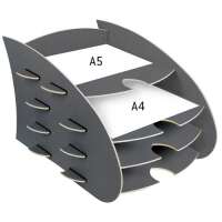 Aero DIN A4 Ablage - Dunkelgrau