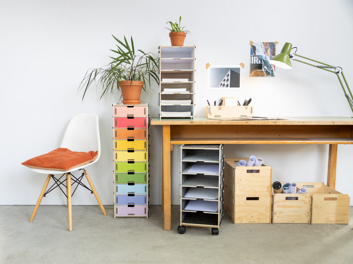 Regaltower mit und ohne Schubladen