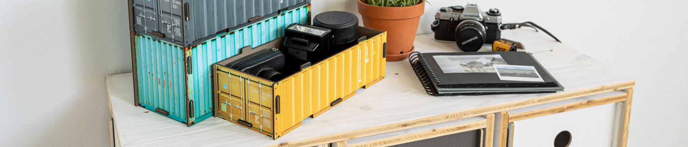 Container Organizer mit Laderaum für Ihr Büro als Ablagesystem | WERKHAUS