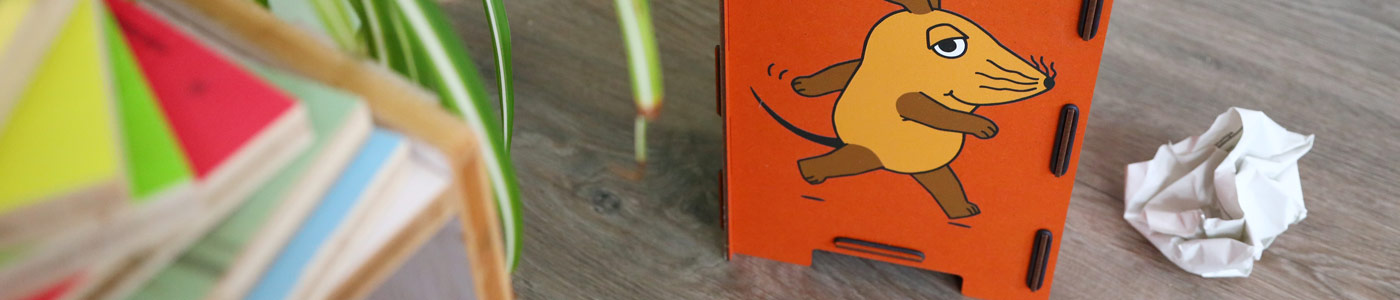 Papierkorb Design mit Stecksystem von WERKHAUS