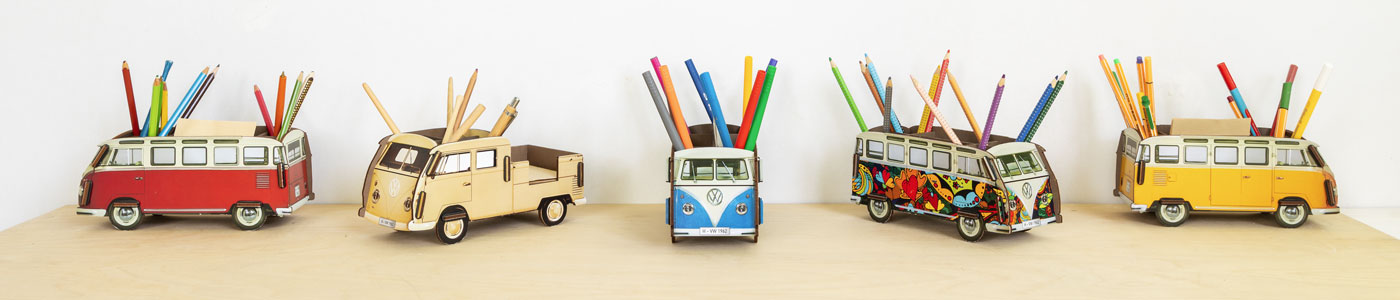 VW T1 Stiftebox in rot von WERKHAUS