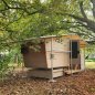 Preview: Sommerhütte Komfort | mit Dach, Terrasse und Bank Preview: Sommerhütte Komfort | mit Dach, Terrasse und Bank