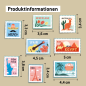 Preview: Produktinformationen Magnet-Set Briefmarken 2