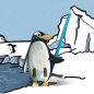 Preview: Pinguin Kuno bringt frischen Wind und kreative Ideen auf den Schreibtisch