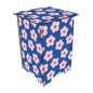 Preview: Photohocker mit Blumen-Print